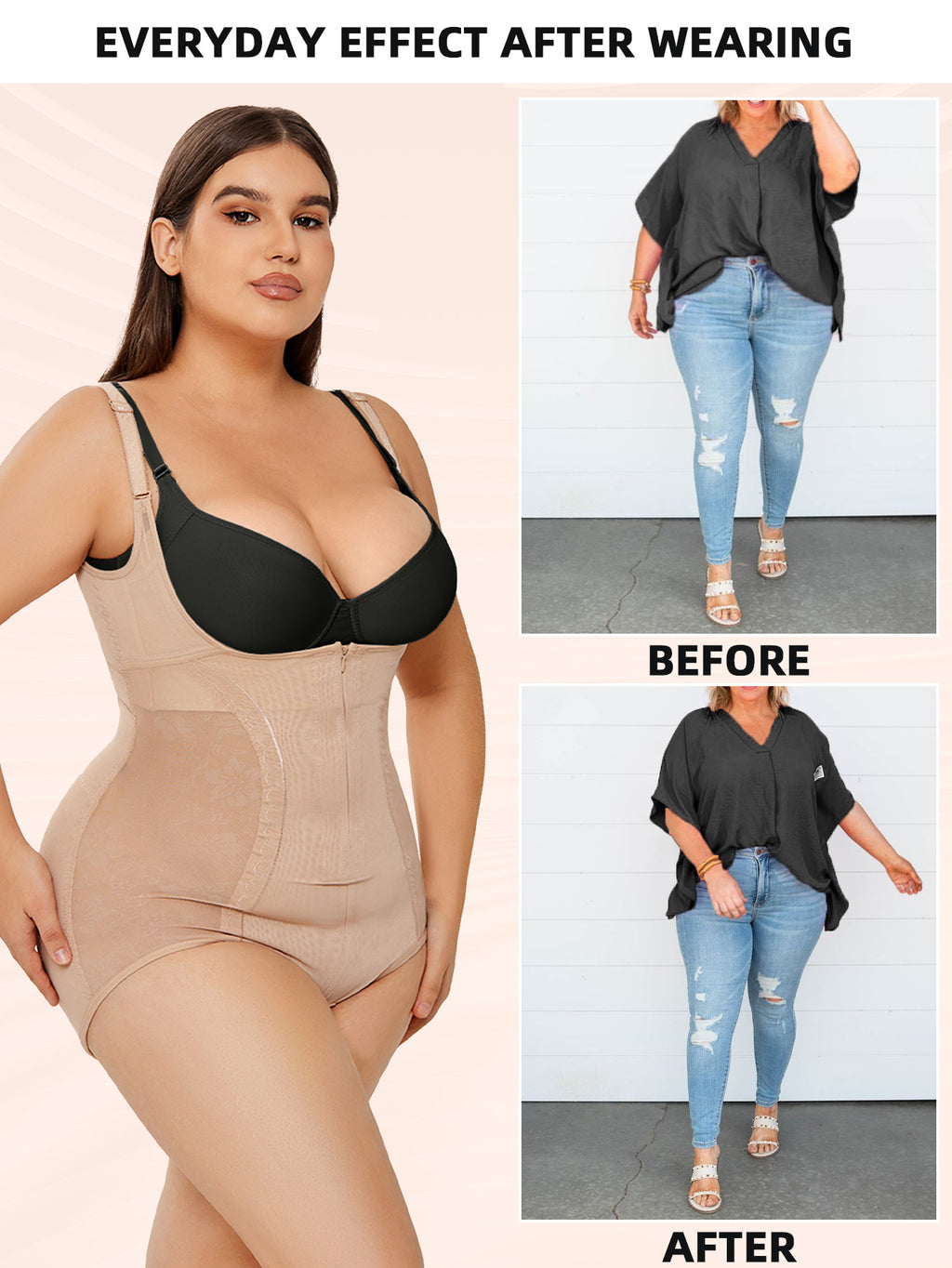 CONTOURLY SmoothFit Sculpting Bodysuit Tummy Control