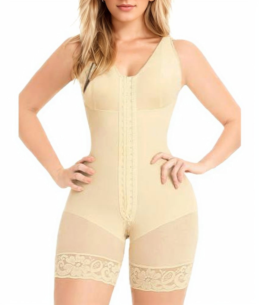 Seamless Sculpting Shapewear Bodysuit with Zipper