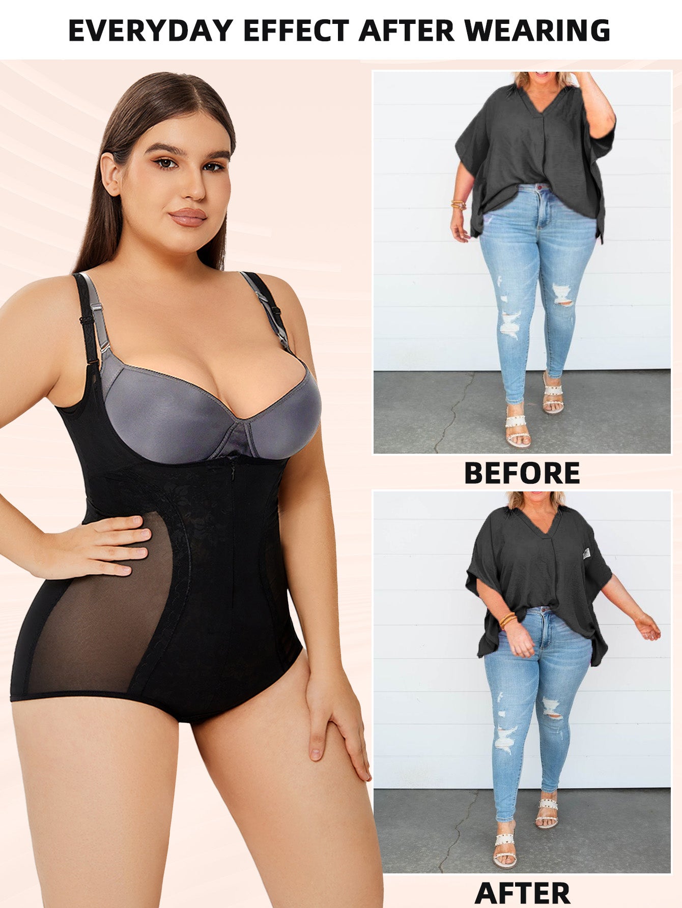CONTOURLY SmoothFit Sculpting Bodysuit Tummy Control