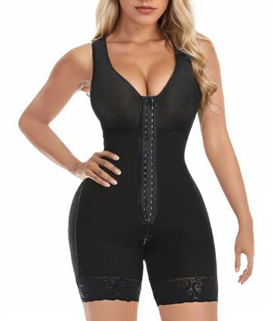 Seamless Sculpting Shapewear Bodysuit with Zipper