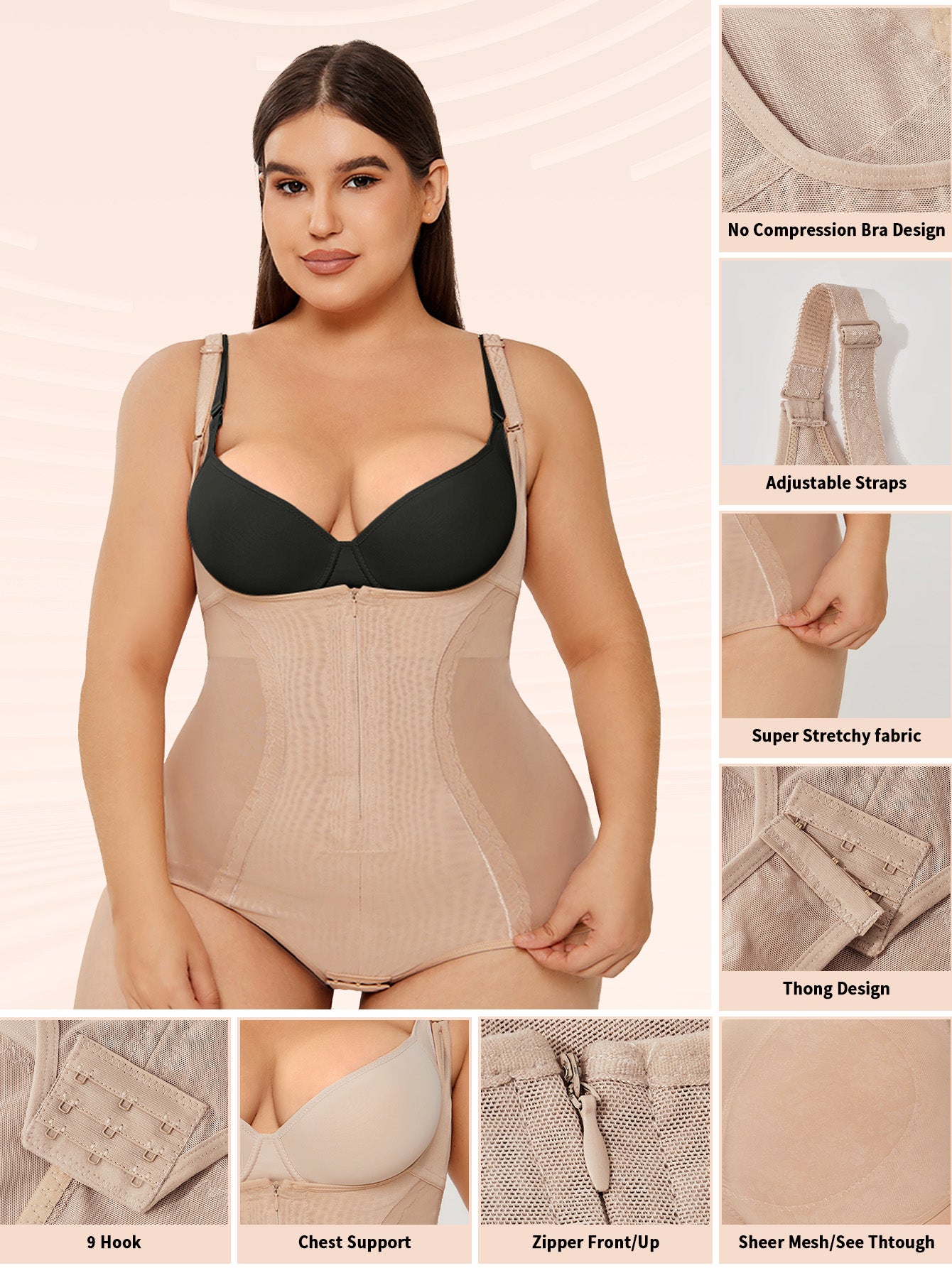 CONTOURLY SmoothFit Sculpting Bodysuit Tummy Control